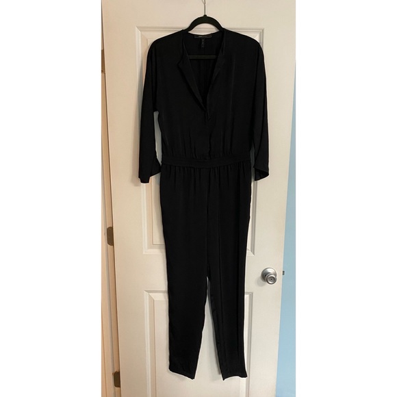 BCBGMAXAZARIA Black Margery Long Sleeve Jumpsuit - Picture 3 of 10